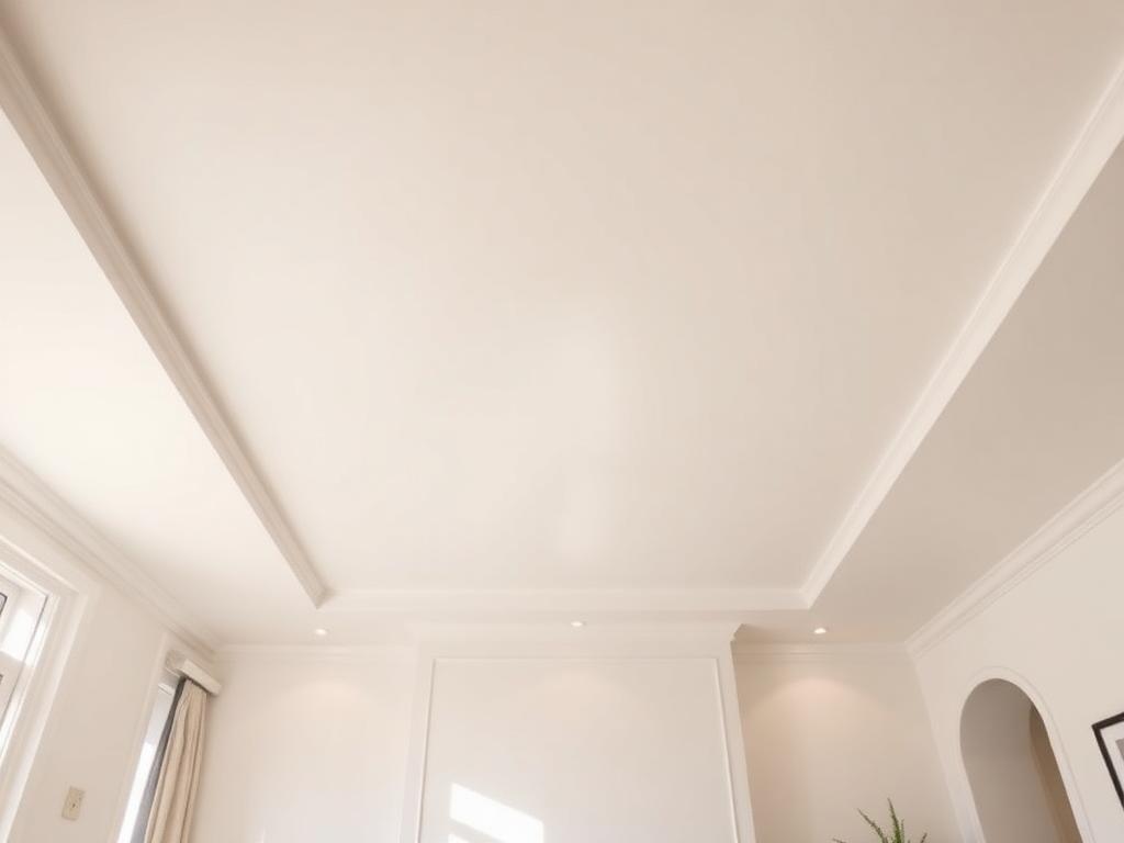 Smooth finished and painted ceiling after popcorn ceiling removal in Colorado Springs